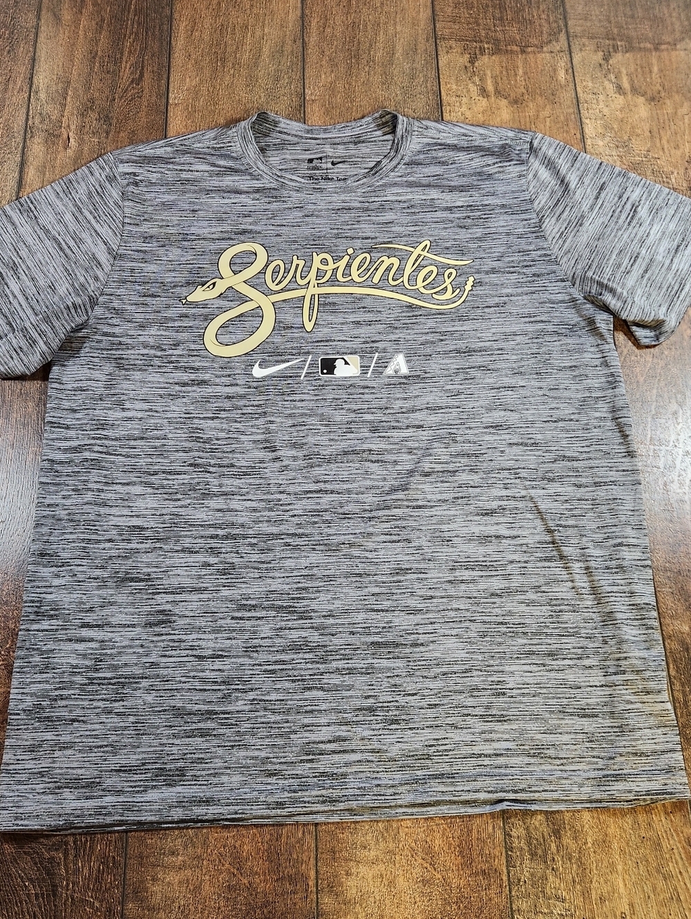 Arizona Diamond Serpientes City Connect Mens XL Nike Tee Dri-Fit Shirt MLB Gray - Picture 2 of 8